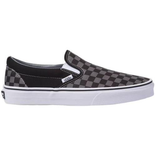 Vans Unisex Classic Slip-on Color Theory Checkerboard Skate Shoes Canvas Sneaker Checkerboard Black/Pewter