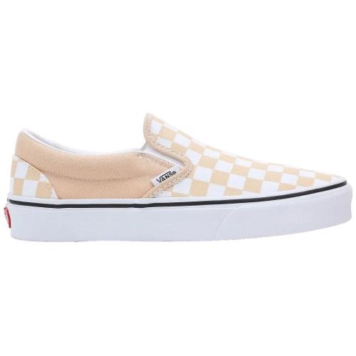 Vans Unisex Classic Slip-on Color Theory Checkerboard Skate Shoes Canvas Sneaker Honey Peach