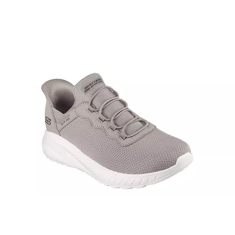 Skechers Bobs Sport Squad Chaos Women`s Slip In Slip Ons Shoes Sneaker Taupe