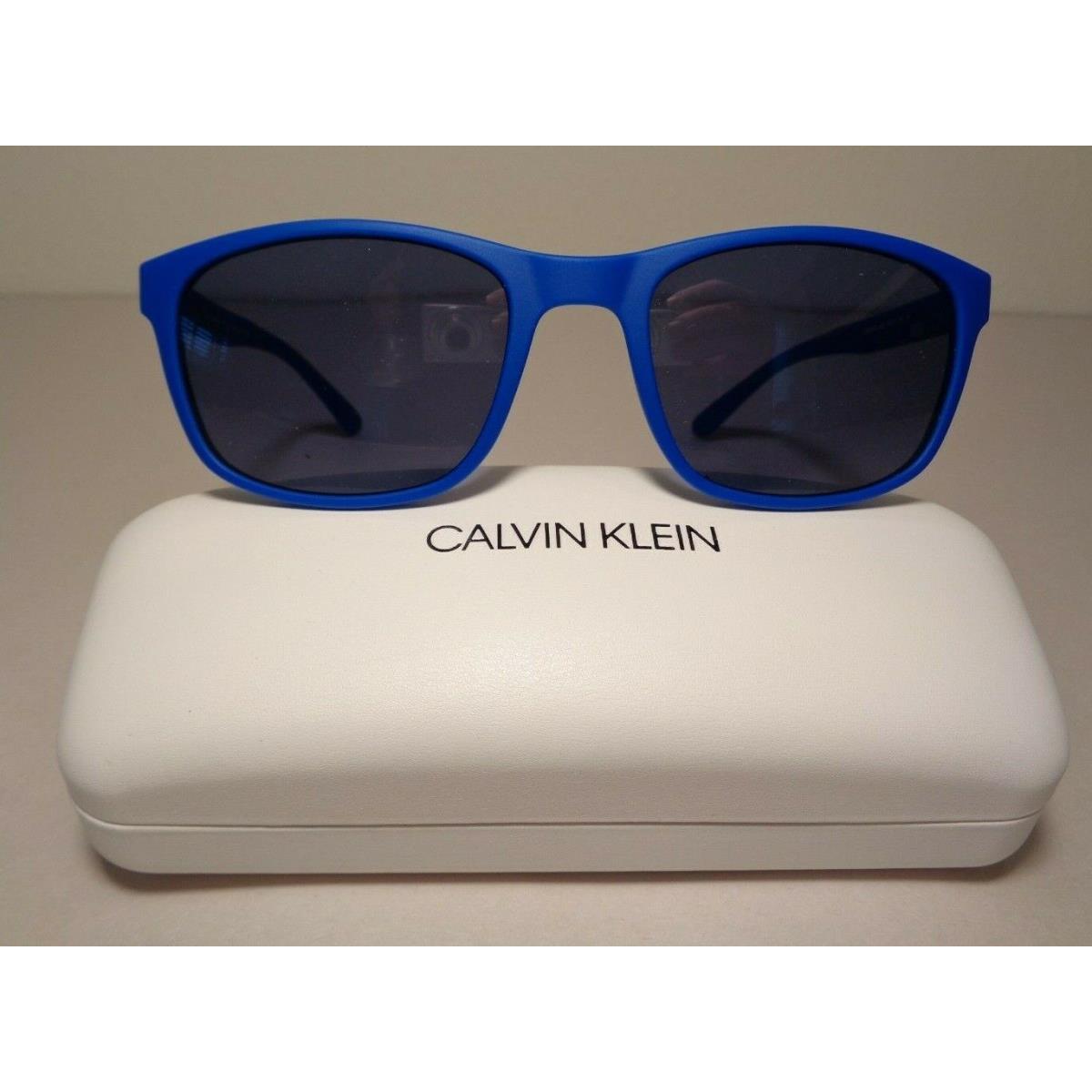 Calvin Klein CK20544S Matte Cobalt Blue Men`s Sunglasses