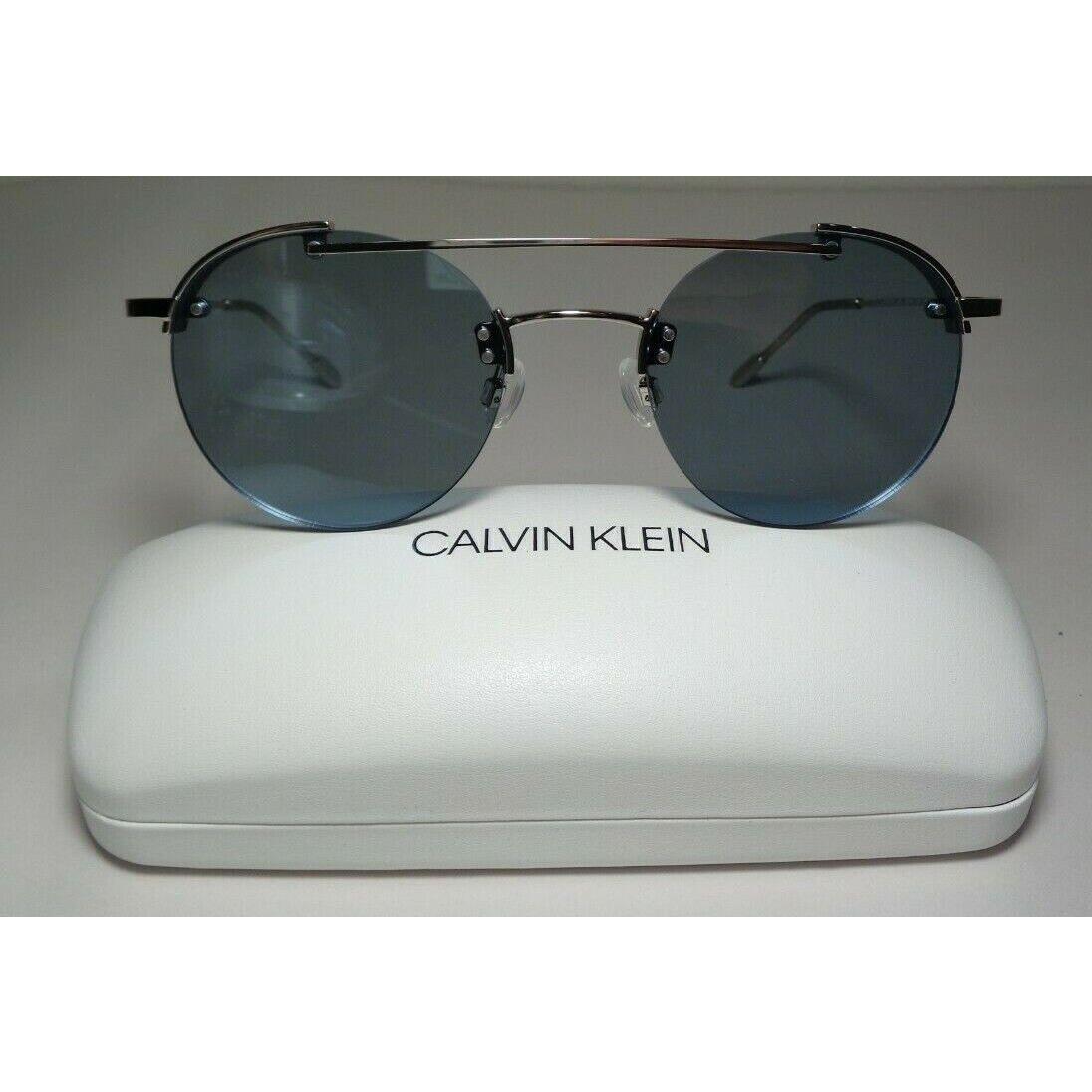 Calvin Klein CK20133S Shiny Silver Men`s Sunglasses