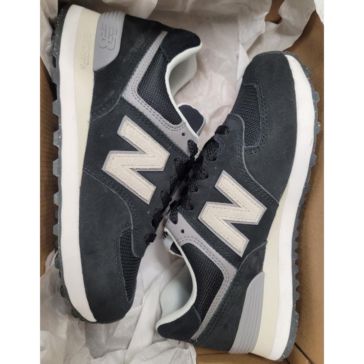 New Balance 574 NB Suede Black Ivory Men Unisex Casual Lifestyle Shoes U574LL2-D