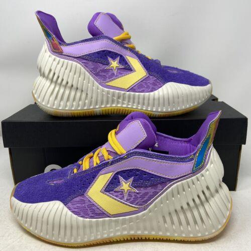 Converse All Star BB Prototype CX Mid Basketball Shoe Purple Gold A03695C
