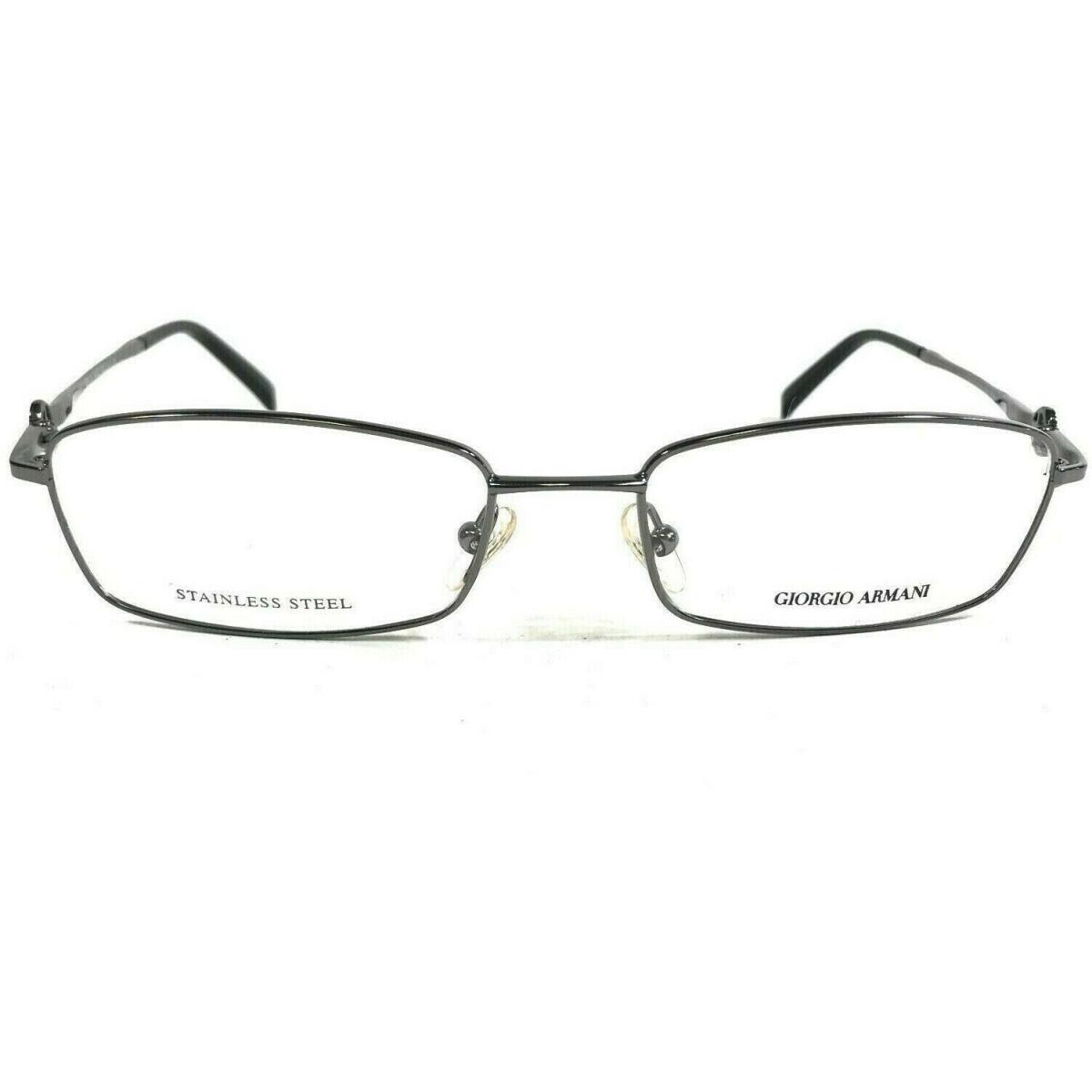 Giorgio Armani GA294 KJ1 Gunmetal Rectangular Metal Eyeglasses Frames 52-17-130