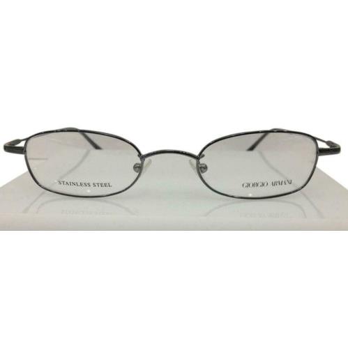 Giorgio Armani GA525 F3A Silver Oval Petite Eyeglasses Frame 45-20-140