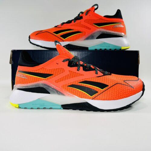 Reebok Nano X2 TR Adventure Men`s Training Shoes Athletic Sneakers Orange GY2116