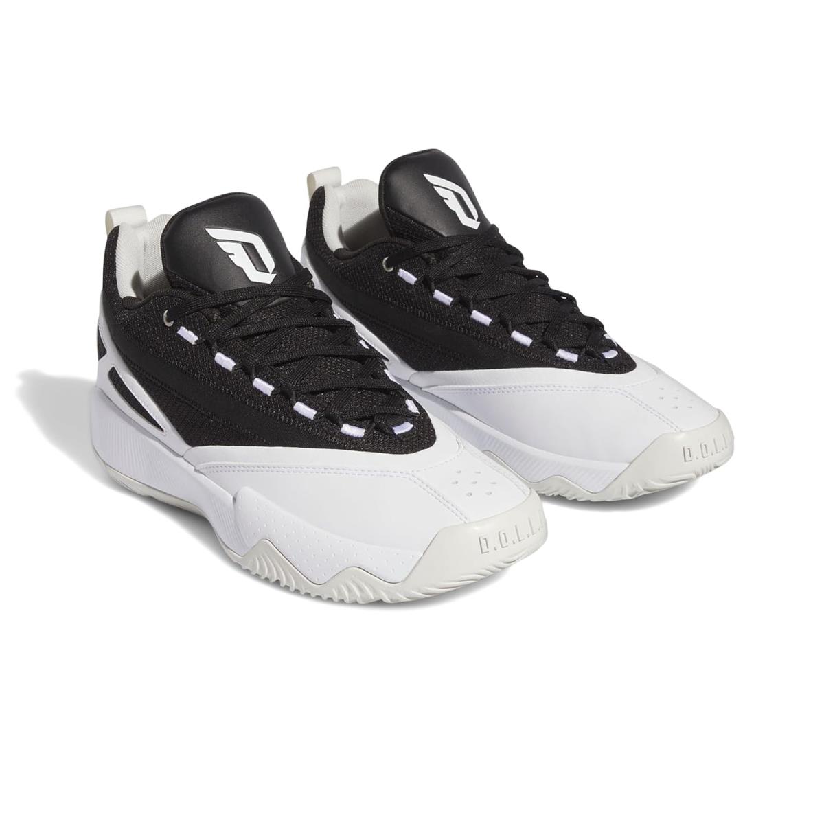 Unisex Sneakers Athletic Shoes Adidas Dame Certified 2 White/Black/Orbit Grey