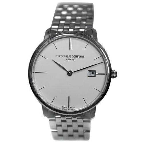 Frederique Constant Men`s Slimline FC-220S5S6B Steel Quartz Watch