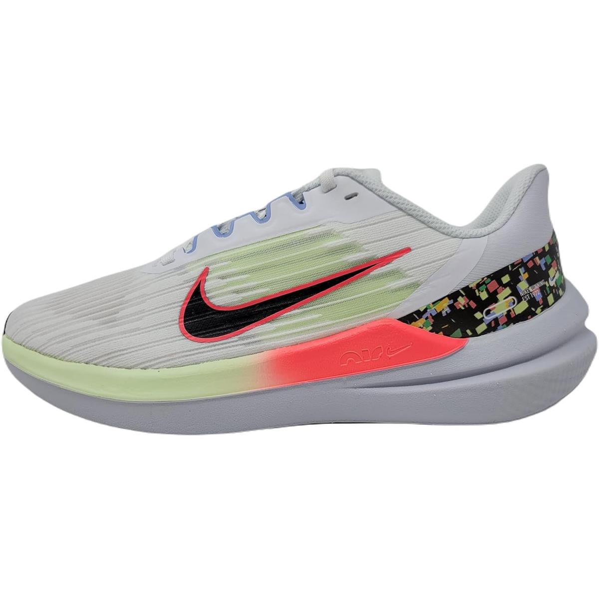 Nike Women`s Low-top Sneakers White/Multi-color-hot Punch