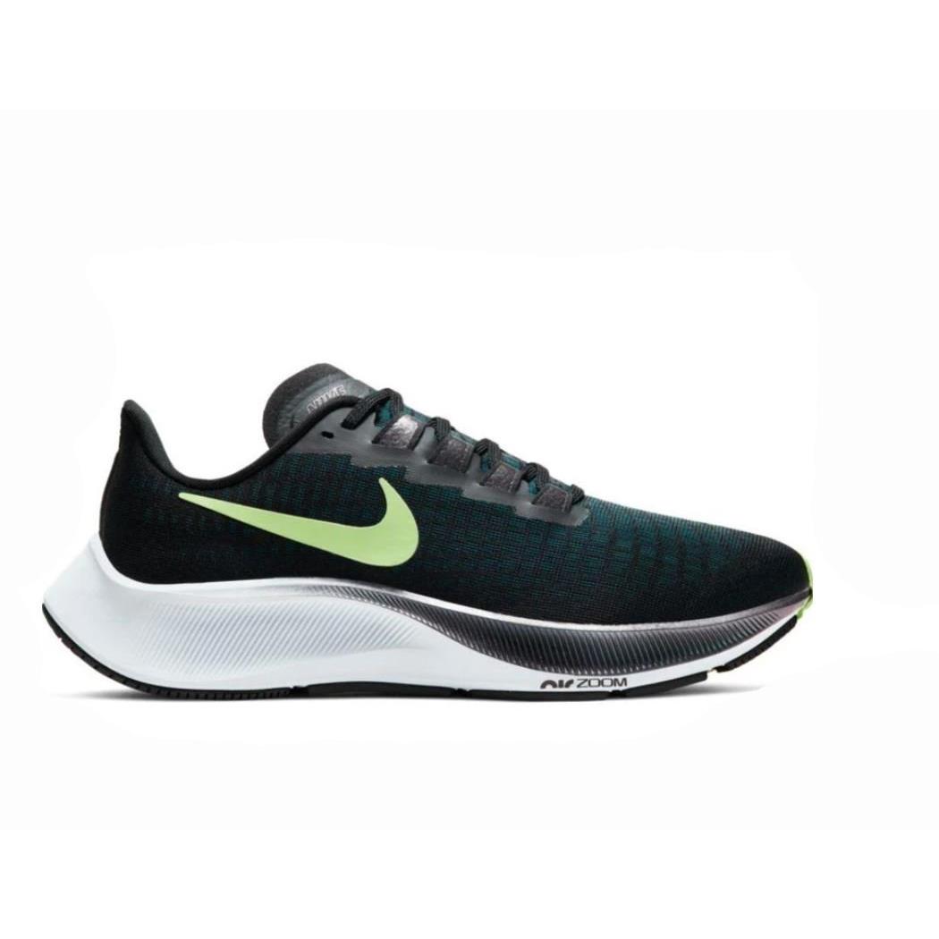 Nike Women`s Air Zoom Pegasus 37 Running Shoes BQ9647-001 - Black/Ghost Green