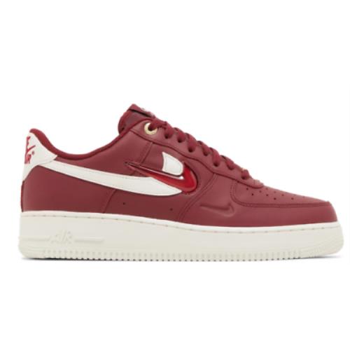 Nike Men`s Air Force 1 `07 Premium Basketball Shoes - Team Red/Sail/Gym Red/Team Red