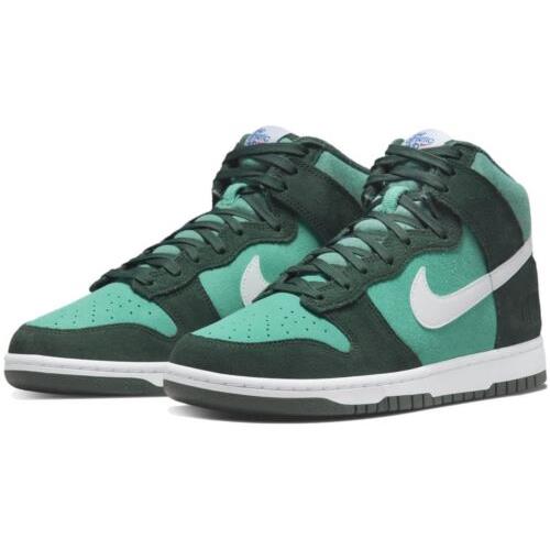 Nike Men`s Dunk High Retro SE `athletic Club - Pro Green` Shoes DJ6152-300 - Pro Green/White-Washed Teal