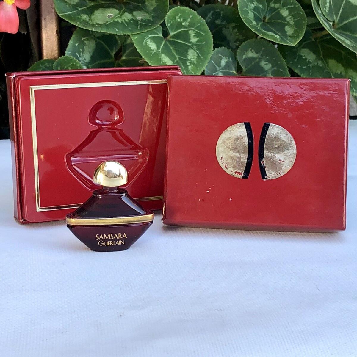 Tiny Micro Miniature Vintage Samsara Guerlain 2ml Parfum Mini Perfume Boxd