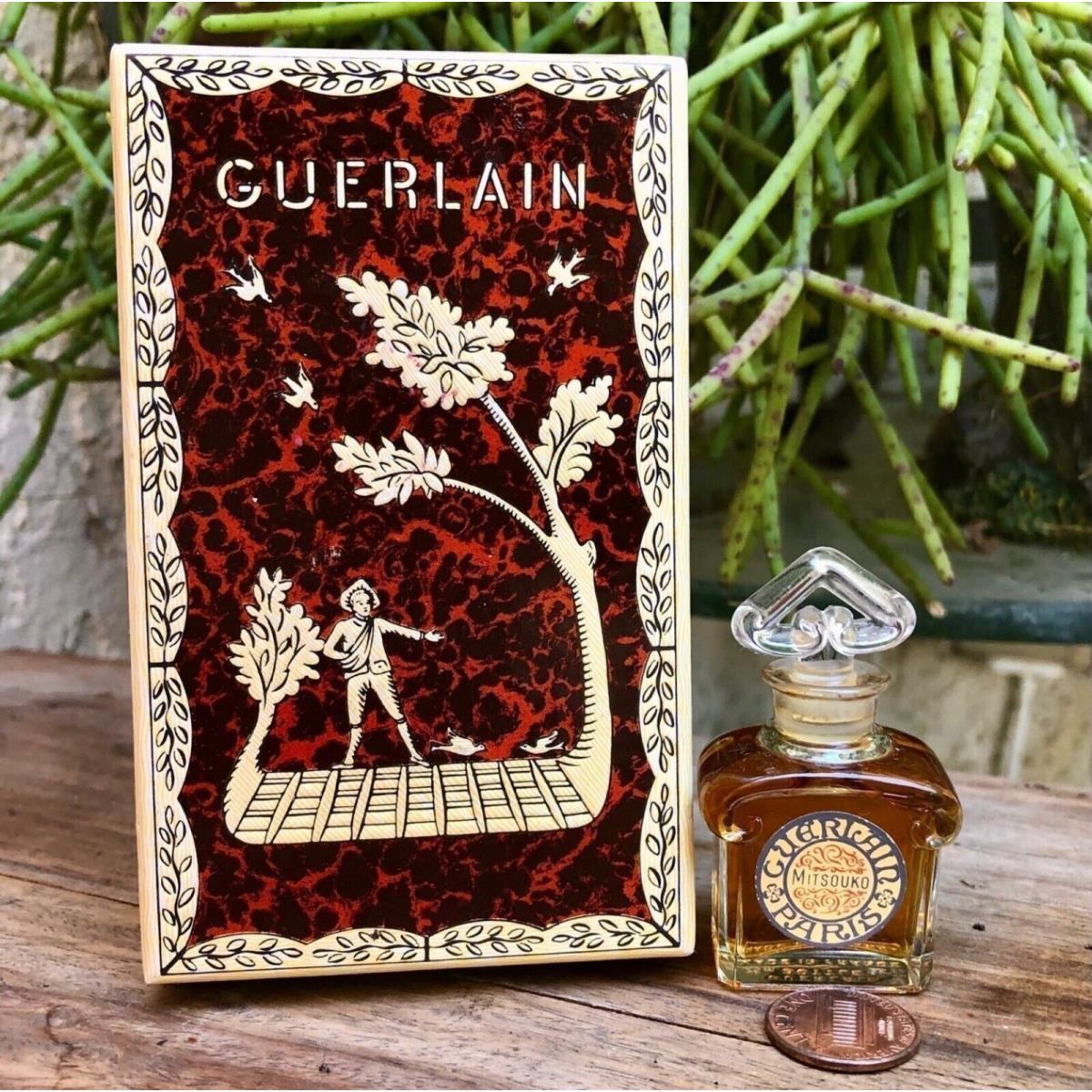 Vintage Mitsouko Guerlain .25oz Parfum Extrait Mini Perfume Presentation Box