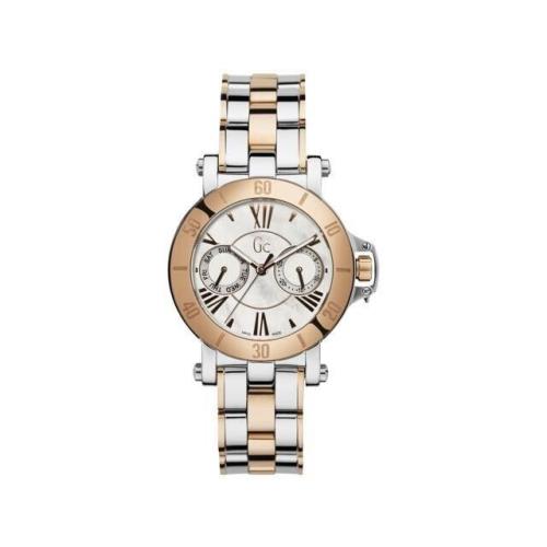 Guess Collection Twotone Silver/rose Gold Multifunction Women`s Watch X74002L1S