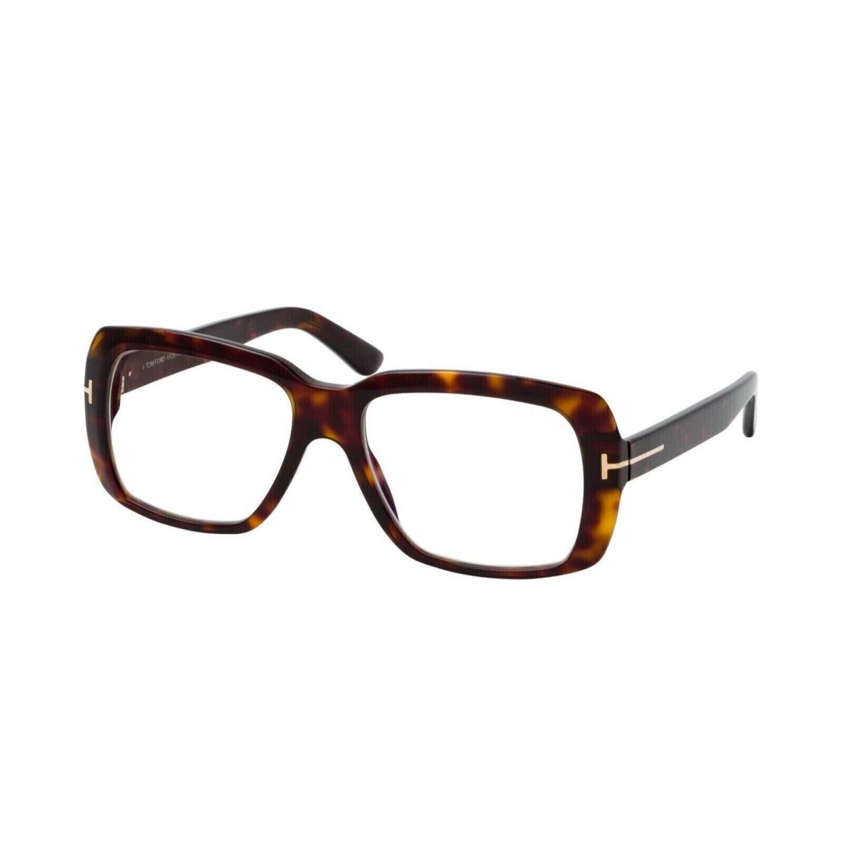 Tom Ford FT 5822 B 052 Dark Havana Frame Blue Blocking Lens Eyeglasses 54mm