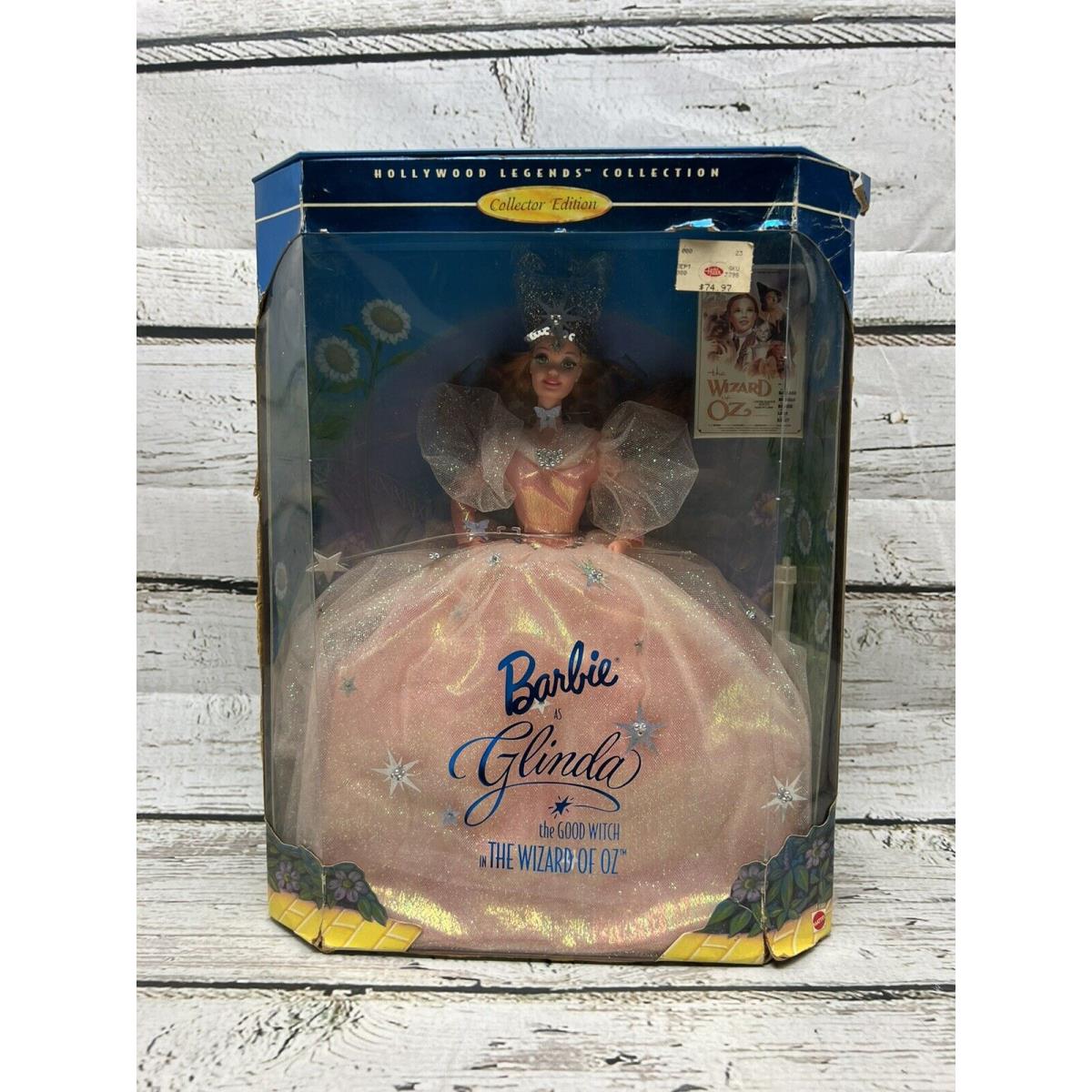 Vtg 1995 Mattel Barbie As Glinda Good Witch Wizard Of Oz Collector Edition 14901