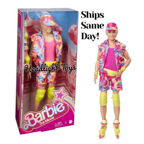 2023 Barbie The Movie Ryan Gosling Ken Inline Skating Rollerblades Doll Figure