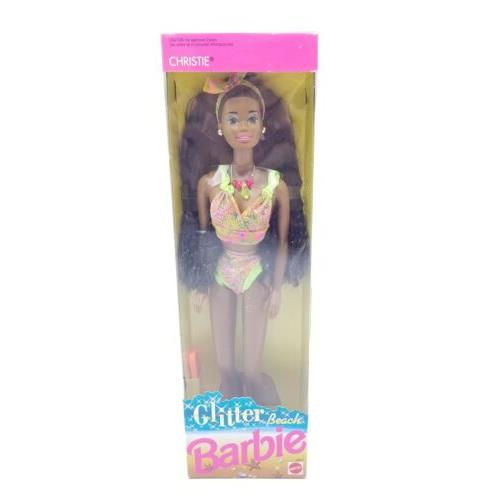 Mattel Glitter Beach Barbie Doll Christie 1992 African American 4907