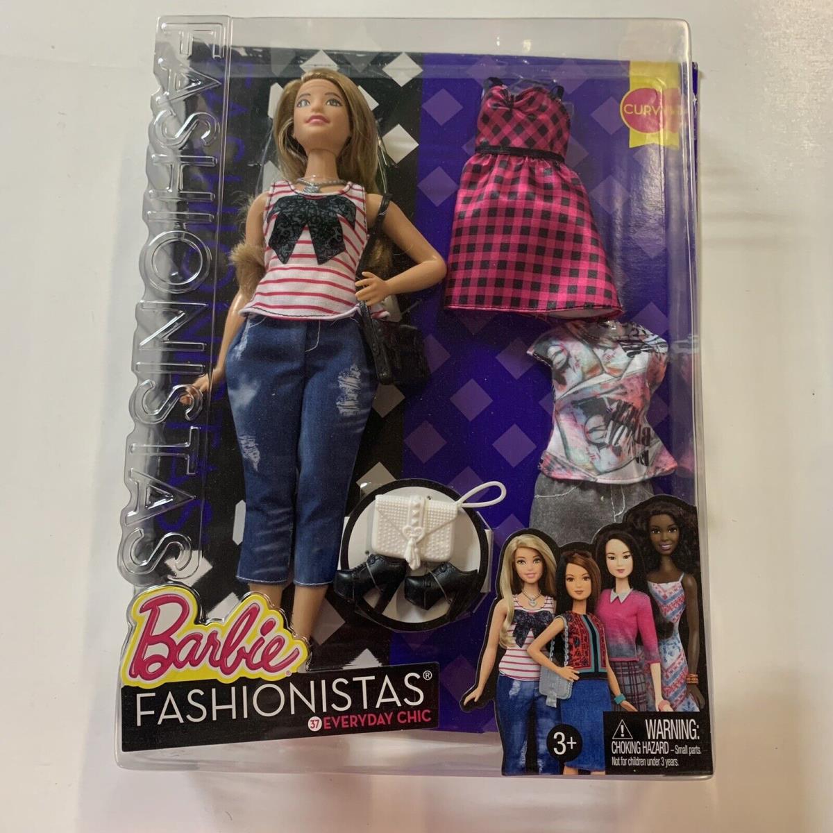 Barbie Fashionistas 37 Everyday Chic Set Curvy Blonde Damaged Package