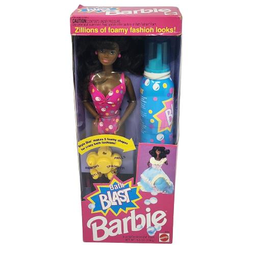 Vintage 1992 Bath Blast Barbie Doll African American 3830 Nrfb IN Box