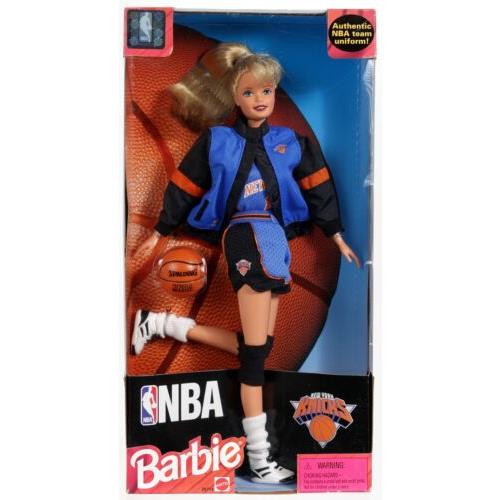 Nba York Knicks Barbie Doll 20714 Never Removed From Box 1998 Mattel