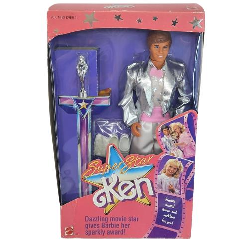 Vintage 1988 Mattel Super Star Ken Barbie Doll 1535 Box Nos