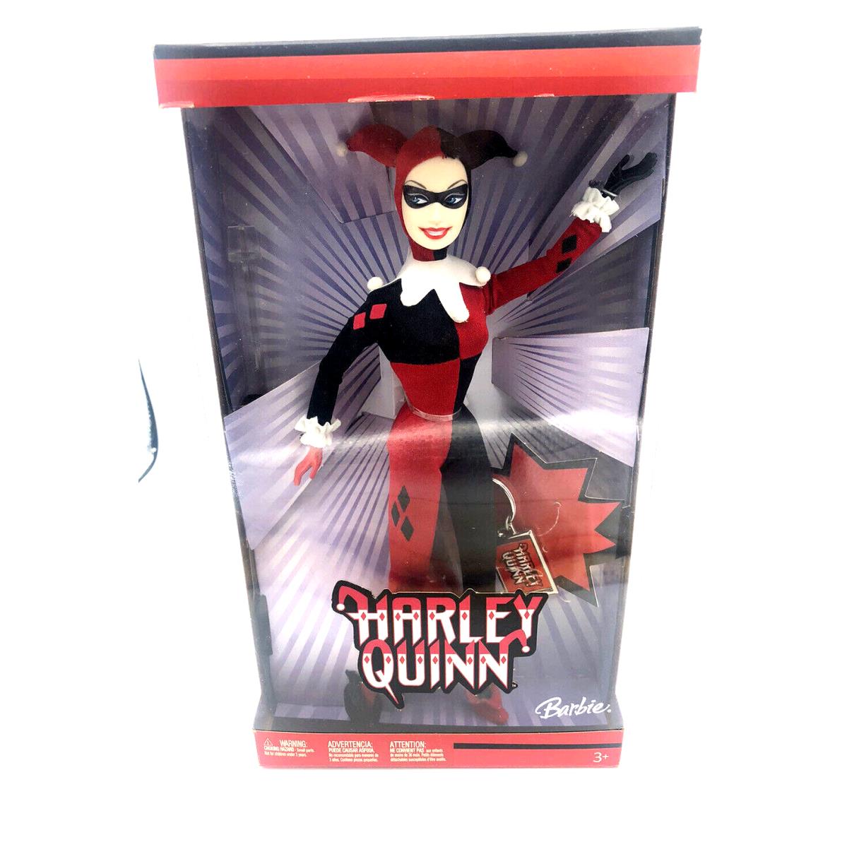Barbie Doll 2005 Harley Quinn Super Hero Key Chain Warner Bros DC Mattel H7616
