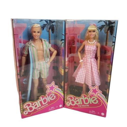 Barbie The Movie Ken Barbie Doll Set Mattel HPJ96 HPJ97 Surfboard 2023 - Doll Hair: