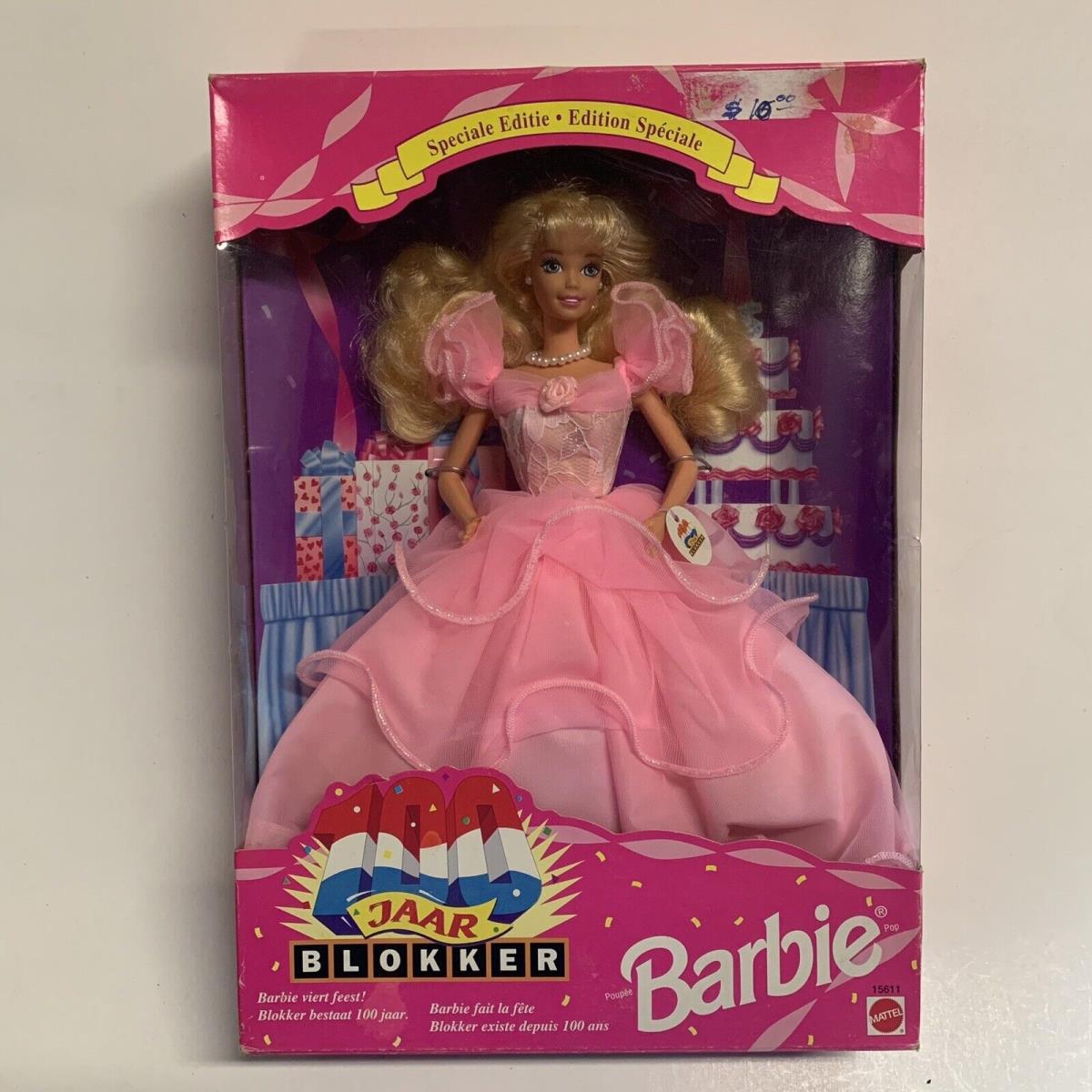 Mattel Usa 12 Dutch 100 Jaar Blokker Barbie Special Edition Doll Figure MISB`95