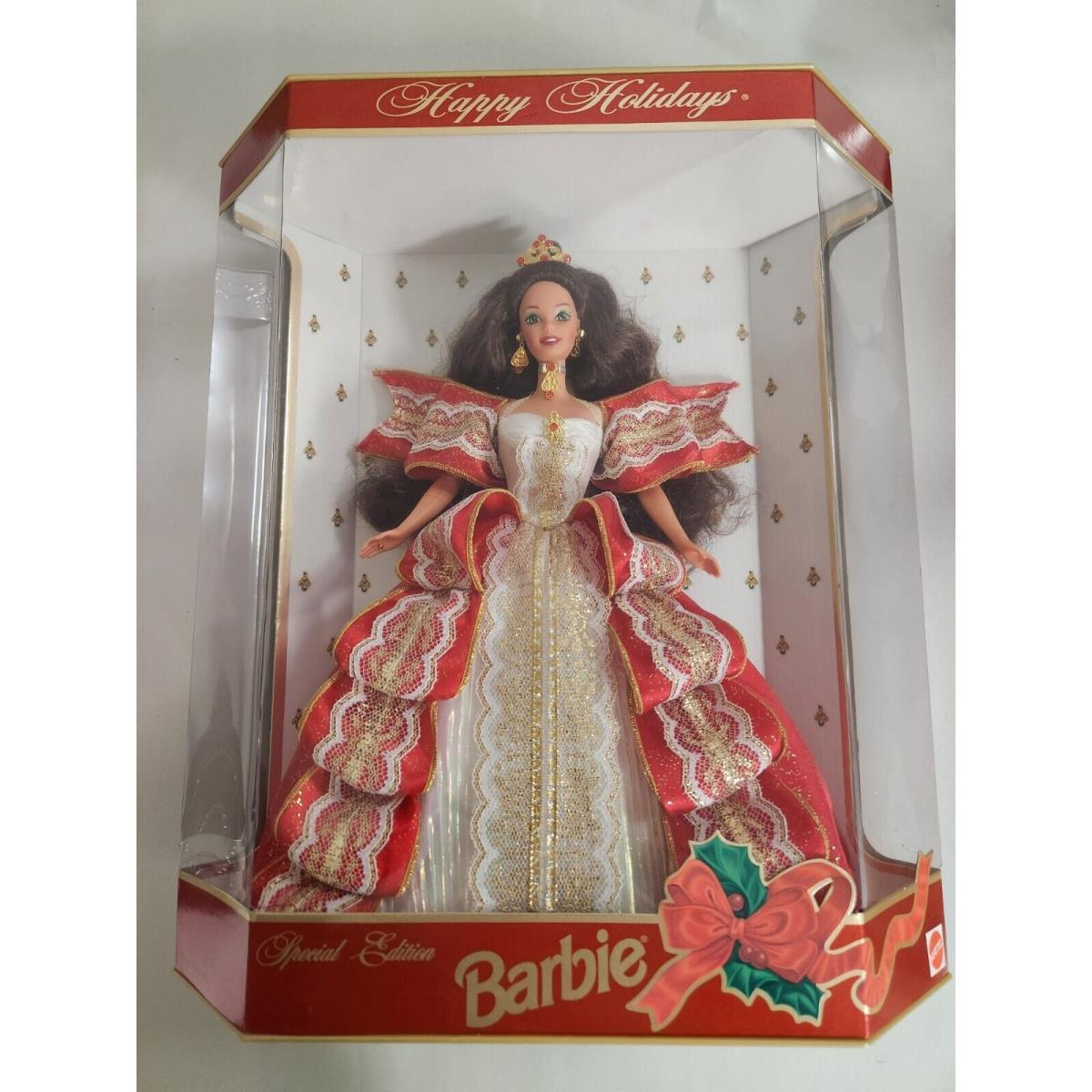 Extremely Rare Happy Holidays 1997 Barbie Doll Blue Eyes