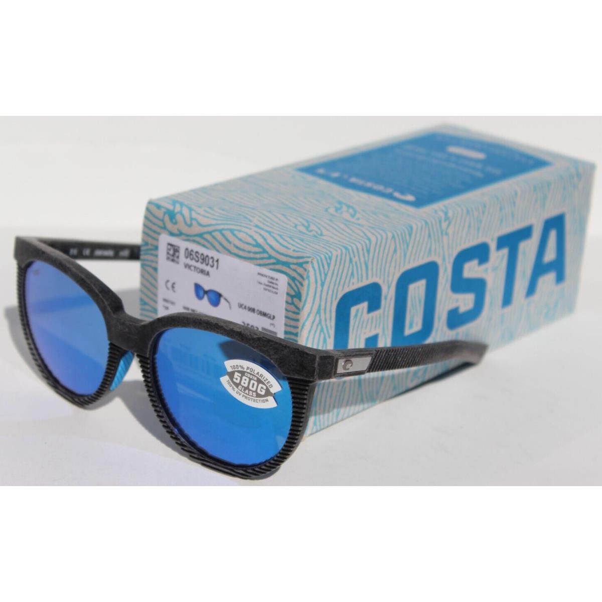 Costa Del Mar Victoria 580G Polarized Sunglasses Net Gray/blue Mirror Untangled