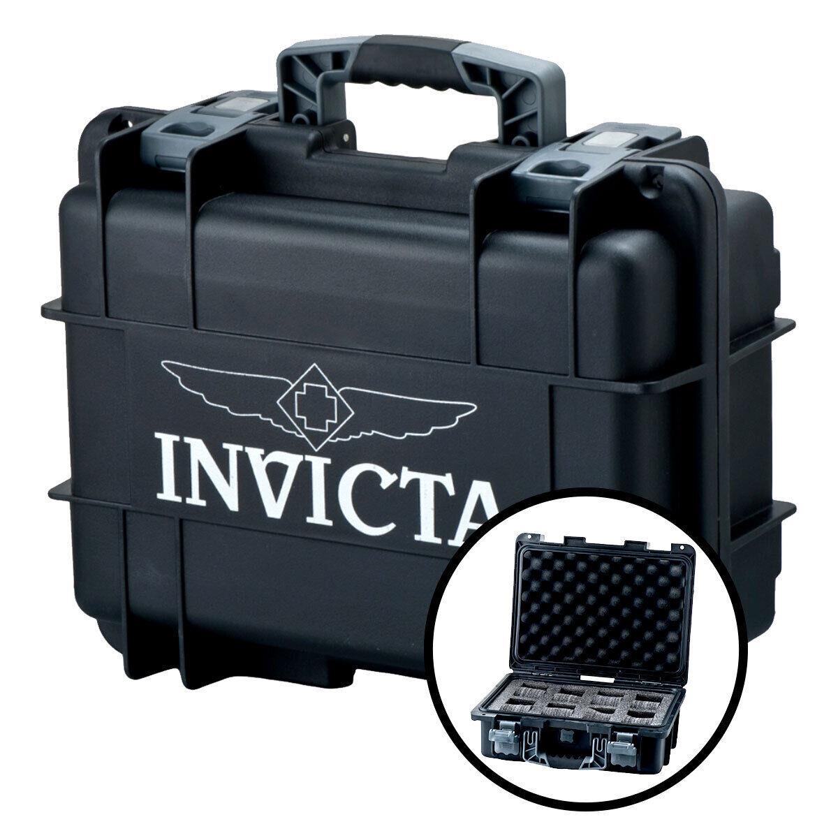 Invicta 8-Slot Dive Impact Black Collectors Watch Case Waterproof DC8BLK - Black