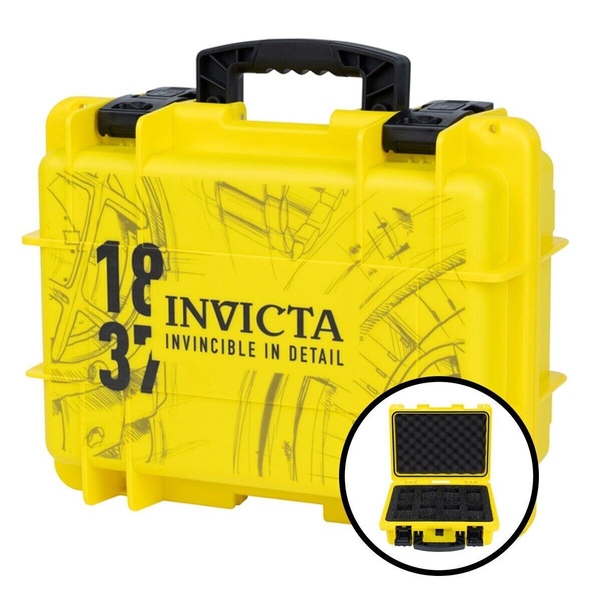 Invicta 8-Slot Dive Impact Watch Case Skc Yellow DC8-SKCYEL