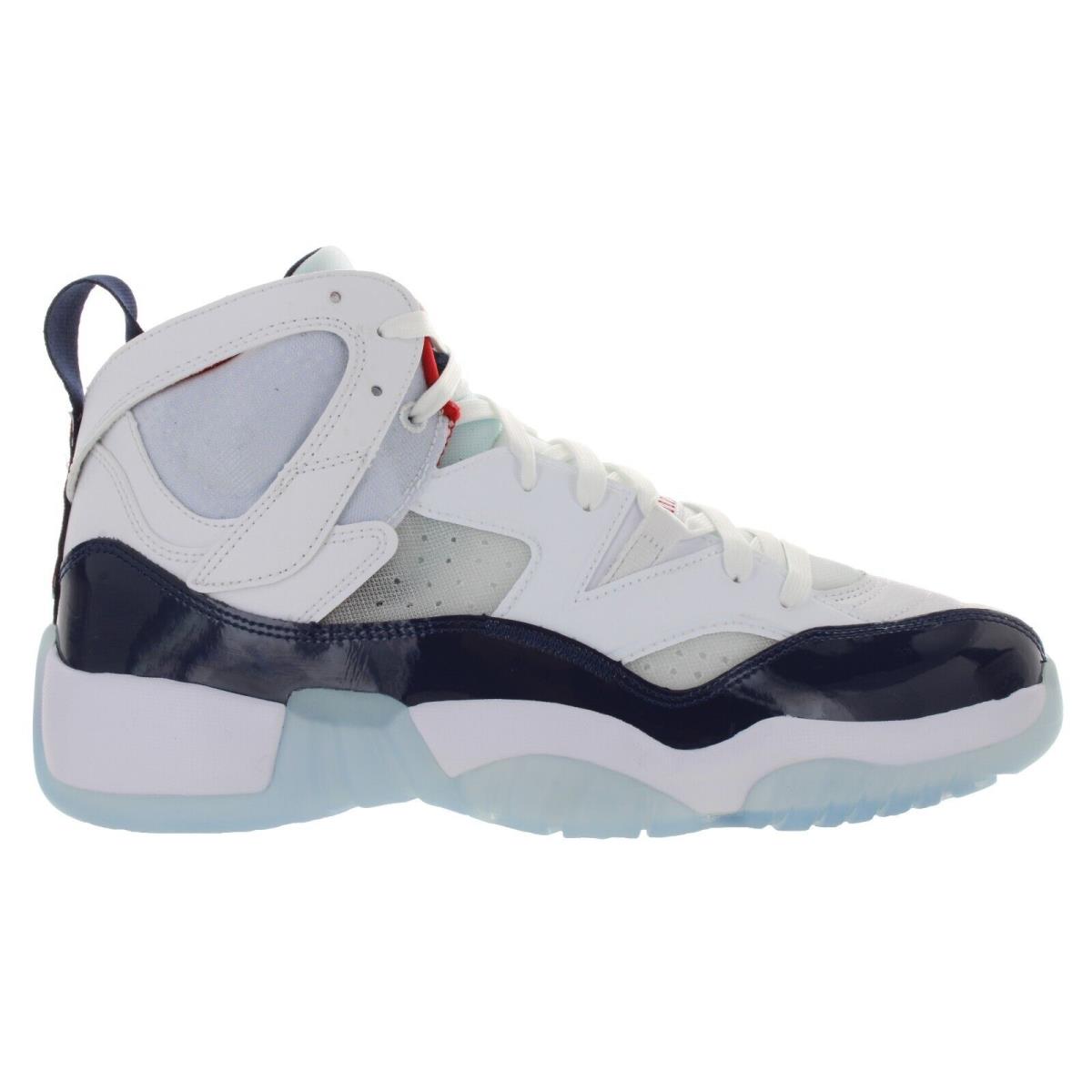 Nike Men`s Jumpman Two Trey White Navy Basketball Shoes Multiple Size - White, Navy, University Red