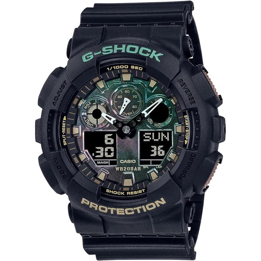 Casio GA-100RC-1ADR G-shock Teal and Brown Color Series Men`s Watch