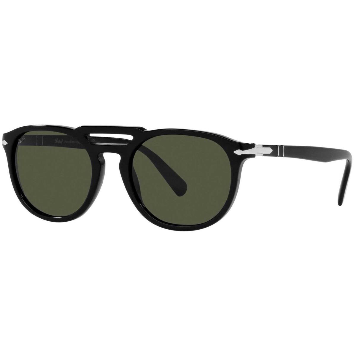 Persol Black Vintage-style Soft Square Sunglasses - PO3279S-9531-52 - Italy