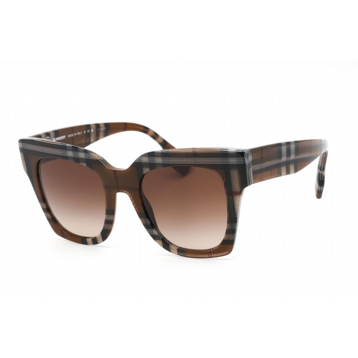 Burberry BE 4364 396713 Sunglasses Check Brown Frame Brown Gradient Lenses 49mm