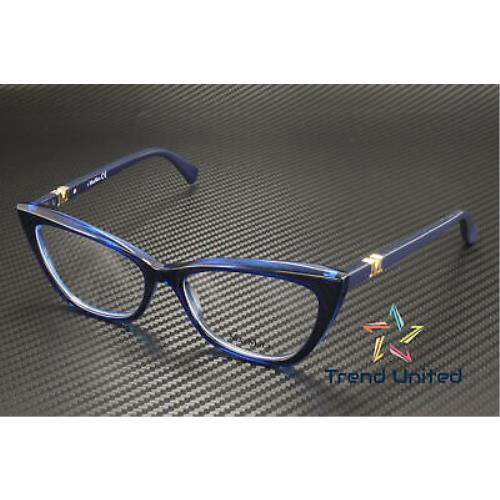 Maxmara MM5016 090 Plastic Shiny Blue 54 mm Women`s Eyeglasses