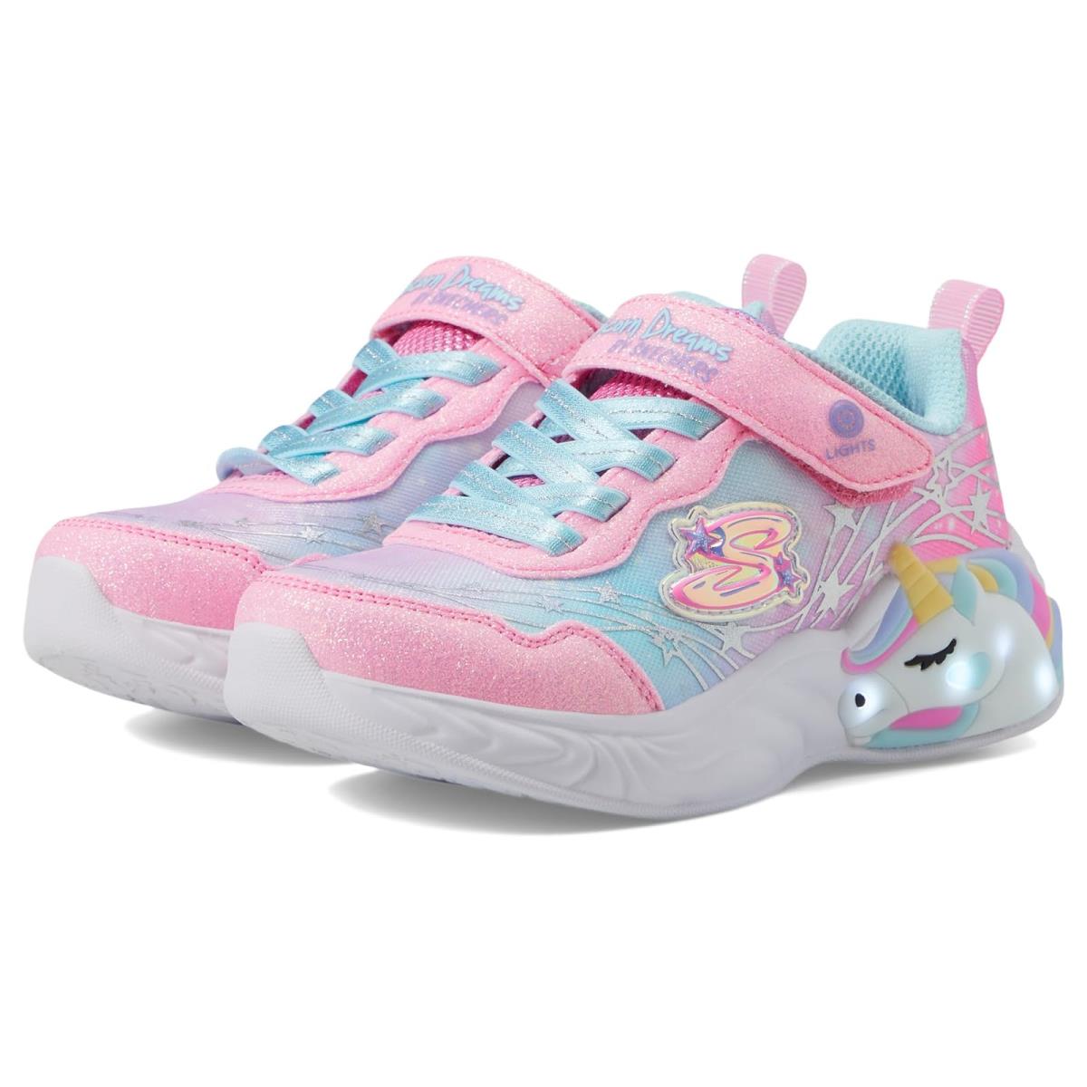Girl`s Shoes Skechers Kids Unicorn Dreams 302299L Little Kid/big Kid Pink/Turquoise