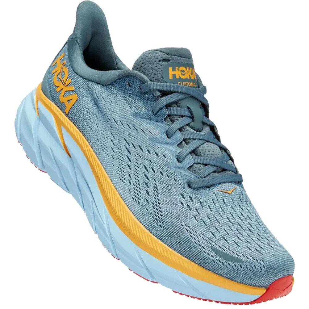 Hoka Clifton 8 Mens Size 10 2E Wide `goblin Blue Mountain Spring` 1121374-GBMS