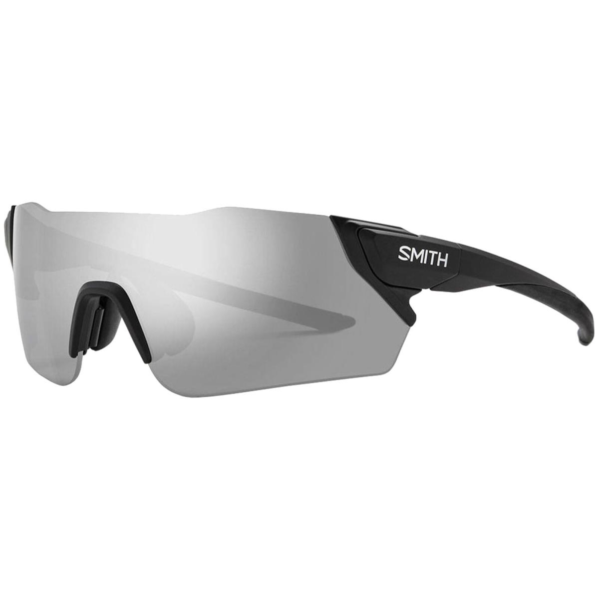 Smith Optics Attack Chromapop Sport Shield Sunglasses w/ Bonus Lens Matte Black/Platinum (003-99)