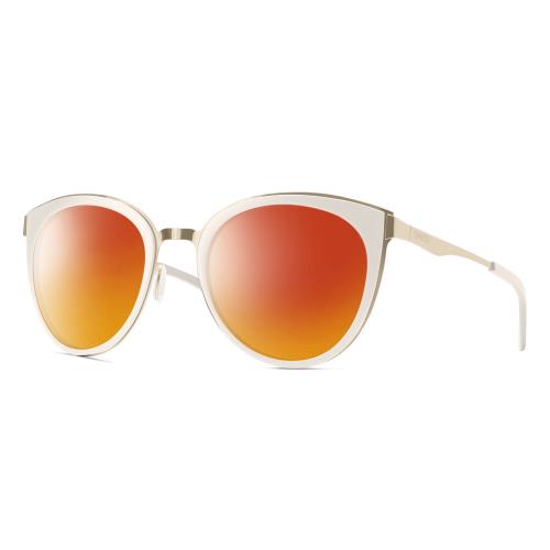 Smith Optic Somerset Womens Cateye Polarized Sunglasses White Gold 53mm 4 Option