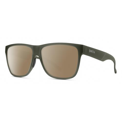 Smith Optics Lowdown XL 2 Unisex Polarized Sunglasses in Moss Crystal Green 60mm Amber Brown Polar