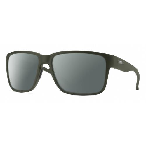 Smith Optics Emerge Unisex Square Polarized Sunglasses in Matte Moss Green 60 mm Smoke Grey Polar