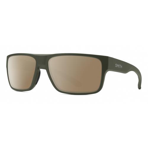 Smith Optics Soundtrack Unisex Rectangle Polarized Sunglasses in Moss Green 61mm Amber Brown Polar