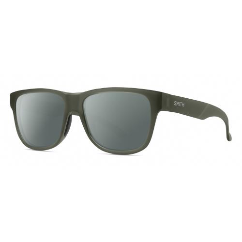 Smith Optics Lowdown Slim 2 Unisex Polarized Sunglasses Moss Crystal Green 53 mm Smoke Grey Polar