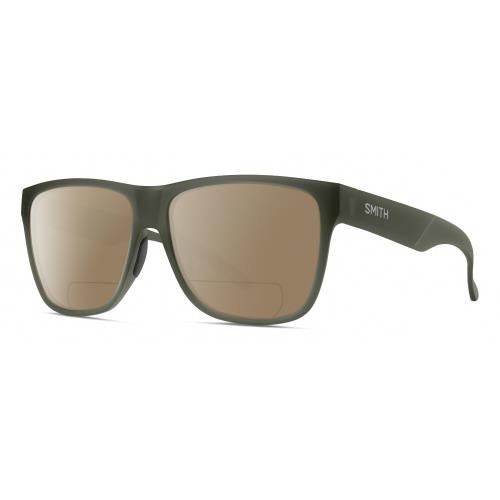 Smith Optics Lowdown XL 2 Unisex Polarized Bifocal Sunglasses Crystal Green 60mm Brown