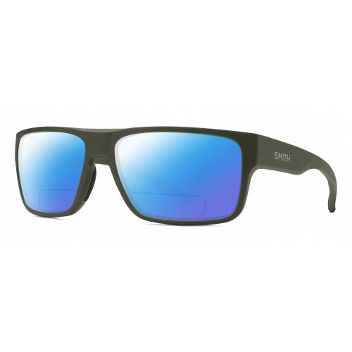 Smith Optics Soundtrack Unisex Polarized Bi-focal Sunglasses in Moss Green 61 mm Blue Mirror