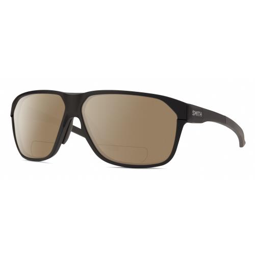 Smith Optic Leadout Pivlock Unisex Polarized Bifocal Sunglasses Matte Black 63mm Brown